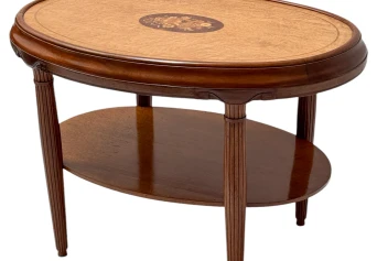 French Art Deco Walnut Center Table, 1930s